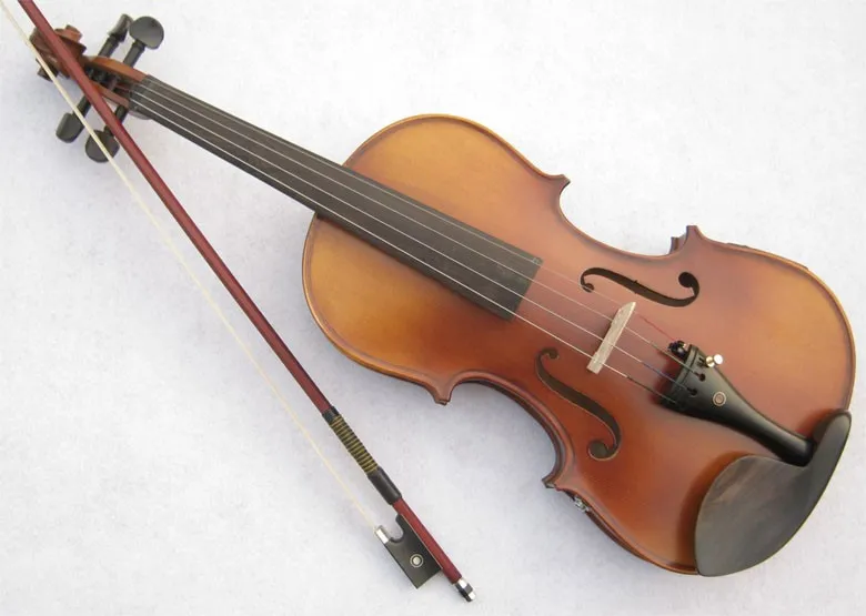 Elektrikli Ladin Keman 1/8 1/4 1/2 3/4 4/4 El Sanatları Violino Müzikal Aletleri Toplama Keman Rosin Kılıf Keman Yay