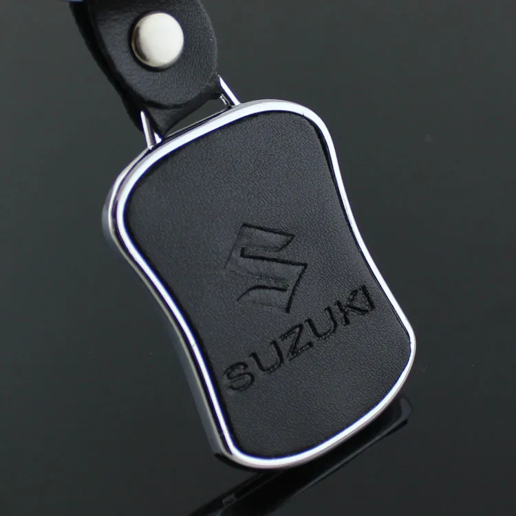 lot Fashion Car Logo LogoN для ключи для Suzuki Metal Leather Keyring Key Cheam Ring Llaveros Chaveiro Key Holder8898397