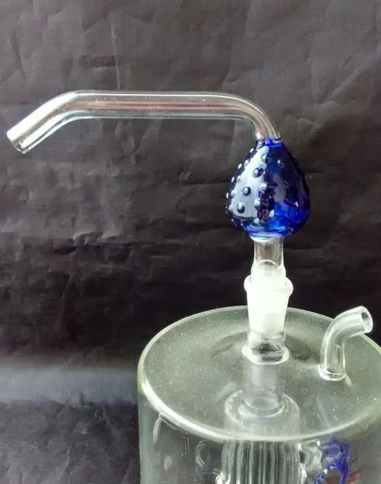 Pote de morango de vidro colorido + placa de corrida + conjunto de palha, atacado de vidro acessórios do cachimbo de água, tubos de vidro bubbler oil rig