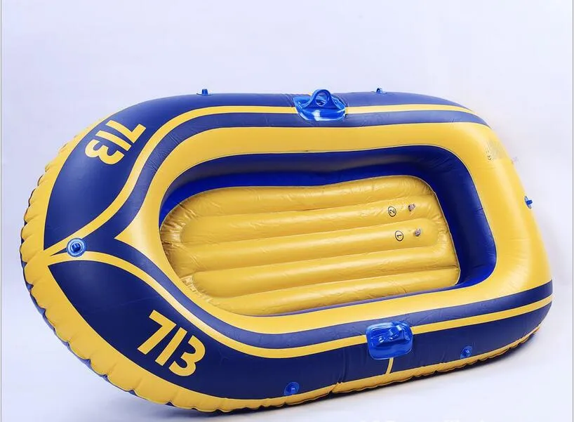 Mini Inflatable Airboat Jon Boat With 2 Paddles And Pump