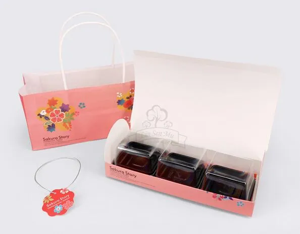 새로운 21.5x9x7cm 달 케이크 상자 세트, 쉬폰 케이크 상자, 비스킷 상자 / janpan 붉은 꽃 초콜릿 상자 무료 배송