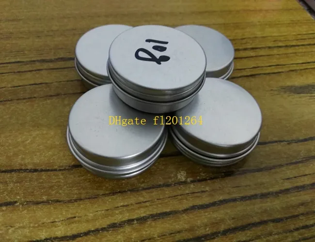 10ml aluminum tins lip balm container, 10g aluminium cream jars with screw lid cosmetic case jar