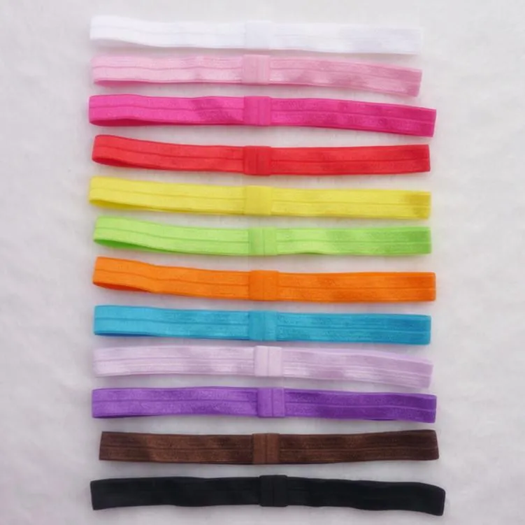 22 Colors Baby Elastic Hair Headbands Hair Band Ribbon soft stretch headband Shimmery Stretchy infant Hair Sticks V084