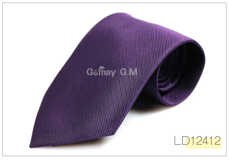 HOT Stripe krawat 145*8cm 30 kolorów zawodowy strzałka jednokolorowy krawat męski krawat na dzień ojca męski krawat biznesowy prezent na boże narodzenie
