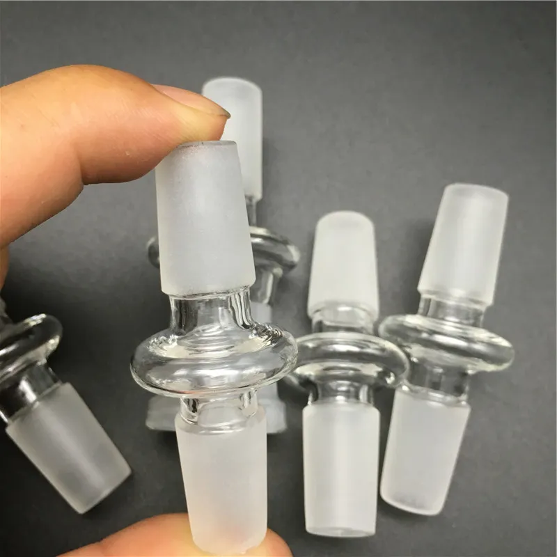 14mm 18mm Glass Bong Adapter Thick Pyrex Hookah Male Female Bongs Adaptor Dropdown Connecting Pipes for Oil Rigs Smoking Water Pipes