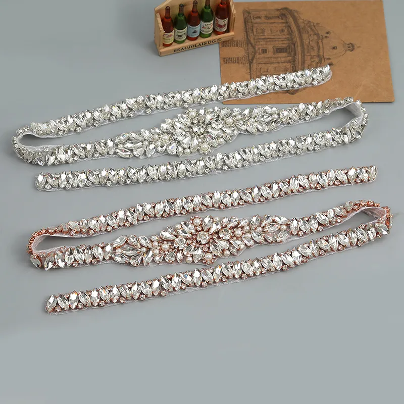 Pleine Longueur Strass Appliques À Coudre Sur Les Robes De Mariée