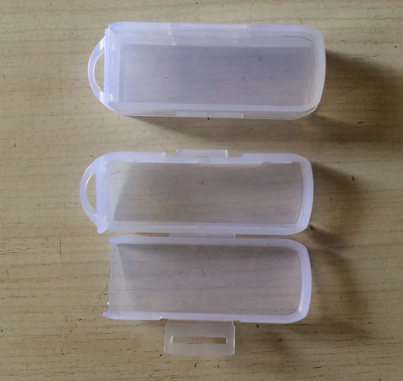 300 pièces boîte d'emballage de clé USB rotative Mini boîte transparente PP taille de la boîte 69x25x15MM 2.72x0.98x0.59 pouces