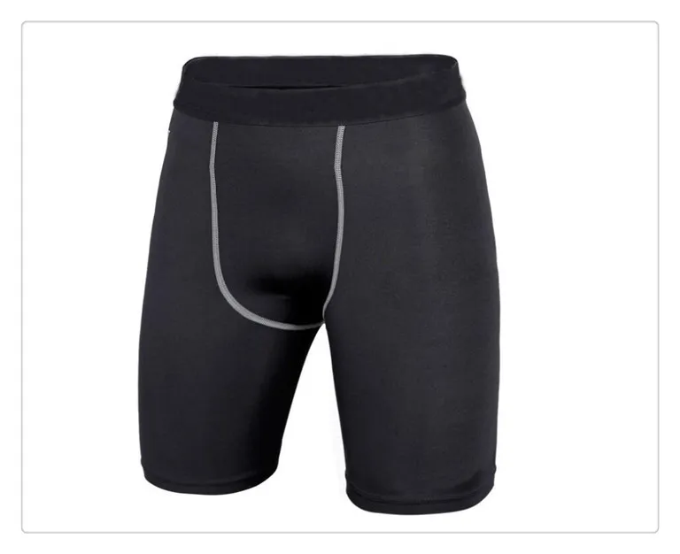 Calções Da Bicicleta Da Bicicleta Lycra Meias de Compressão dos homens Camada de Base Underwear Shorts. Ciclismo Correndo. Caixa de Futebol Basquete Futebol Preto