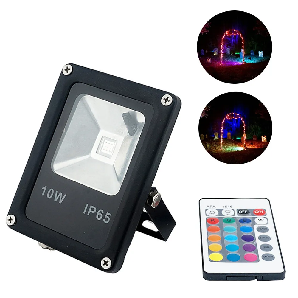 lámpara impermeable IP65 que cambia de color de la luz de inundación del RGB LED del color 10W para la pared al aire libre de la carretera