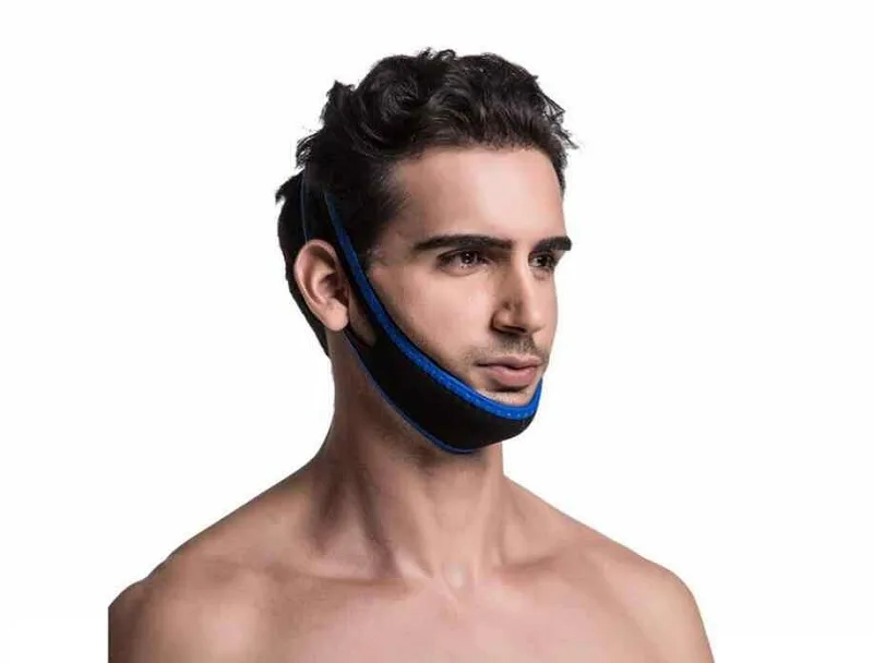 Nowy Stop Snorin Anti-Snore Strap Apparatus z anty-chronionym paskiem podbródka 600 x 32mm Stop Chrapanie Belt Anti Snoring Chin Jaw Supporter