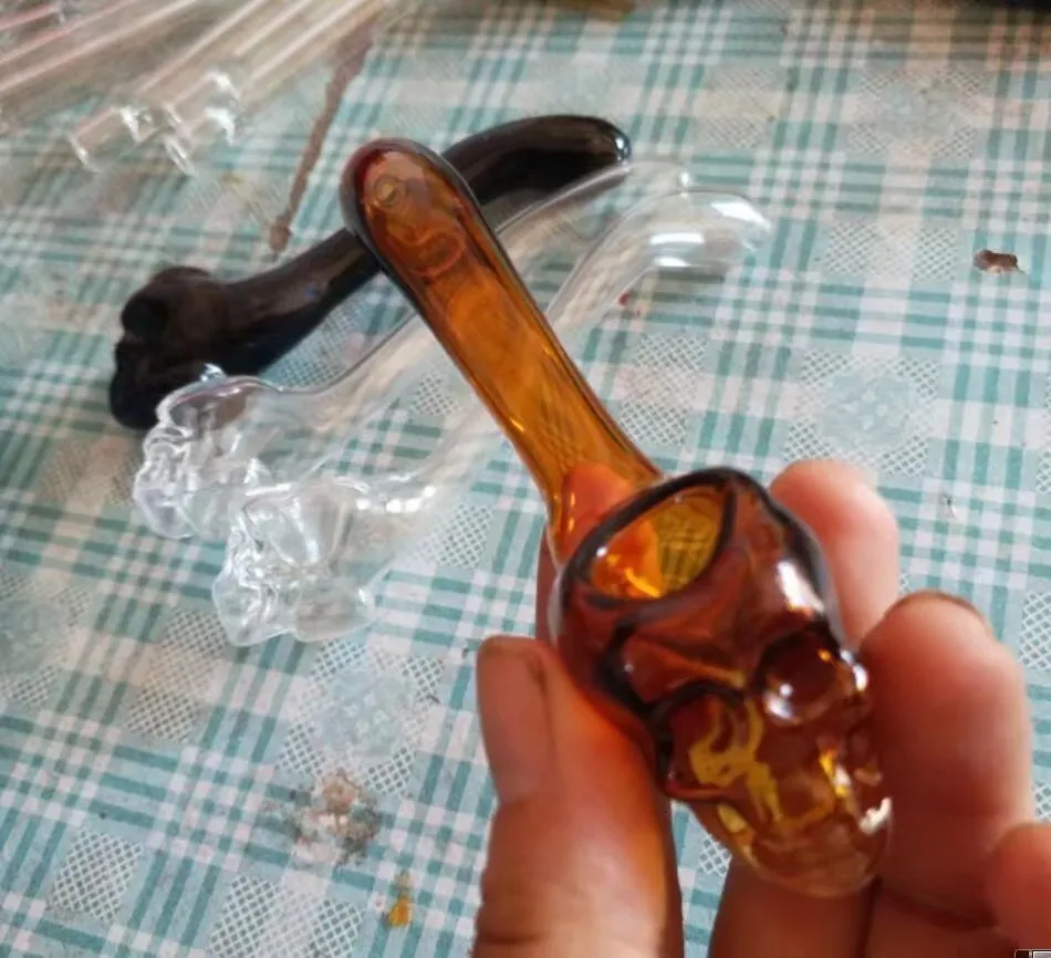 Tubo de vidro ósseo de alta qualidade, cachimbos de vidro por atacado, cachimbo de água de vidro, acessórios para cachimbos de fumaça