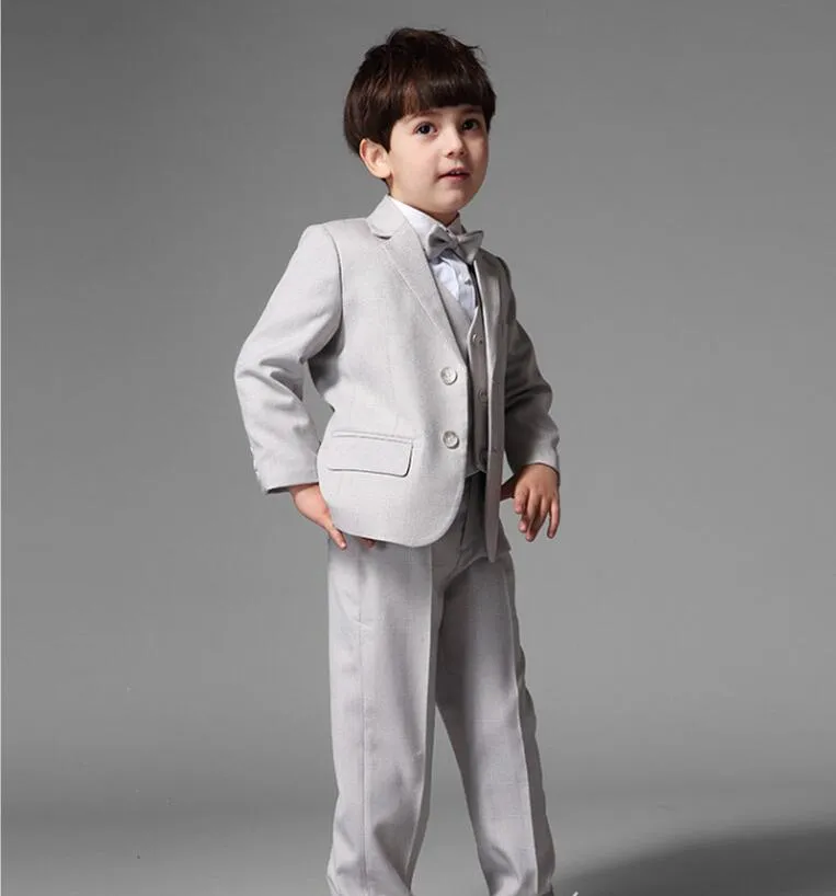 New Fashion Boys Suits Ring Bearer White Tuxedos For Children Wedding ...