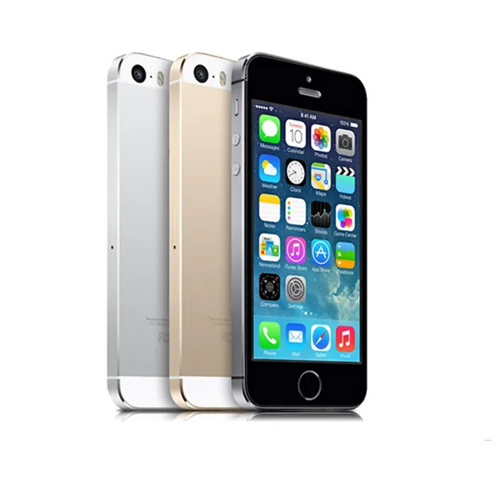 Original recondicionado iphone 5s desbloqueado celular ios 8 4.0 "IPS HD Dual Core GPS 8MP 16GB / 32GB Telefone celular