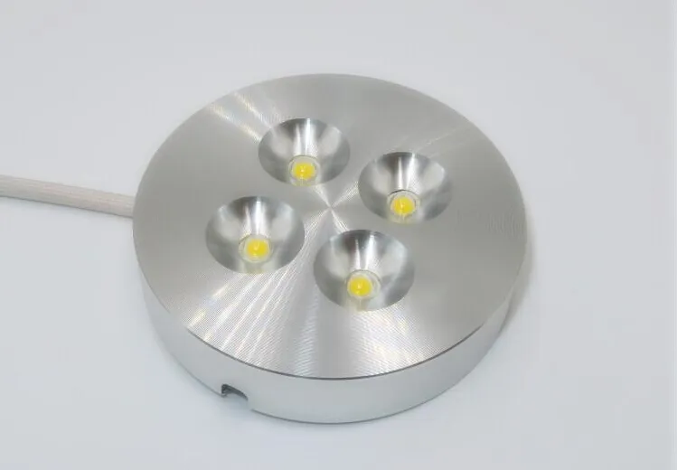 30st / Högkvalitativ 4W LED Pucklampa 4X1W Dimbar Pucklampa LED-skåplampa 120 grader AC85-265V / AC110V / AC220V / AC230V CERSH