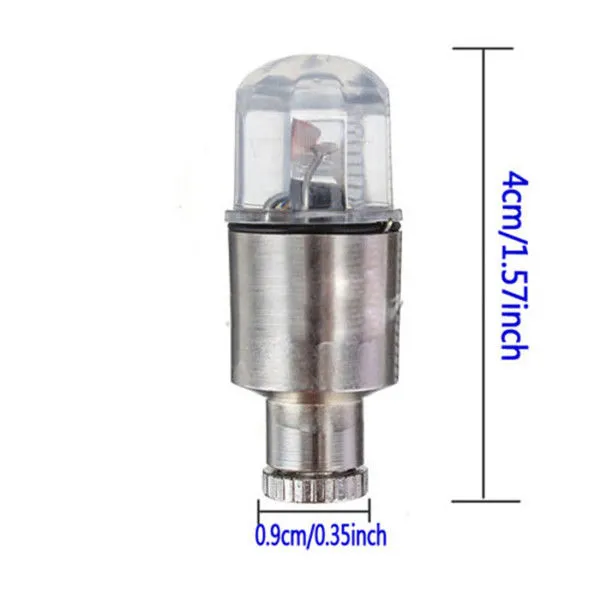 新しいカラーバイクサイクリングモーターカータイヤタイヤバルブキャップステムホイールLEDライトランプ1000ピース/ロット