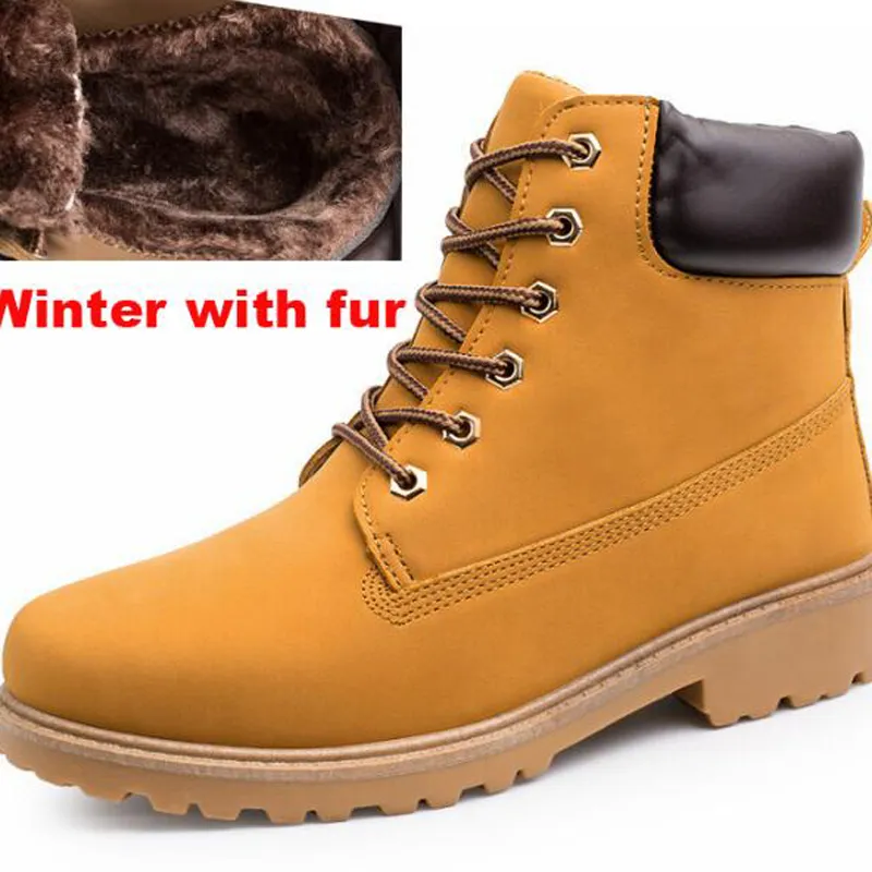 Männer Stiefel Mode Martin Stiefel Outdoor Casual billige Holz Stiefel Liebhaber Herbst Winter Schuhe kostenloser Versand