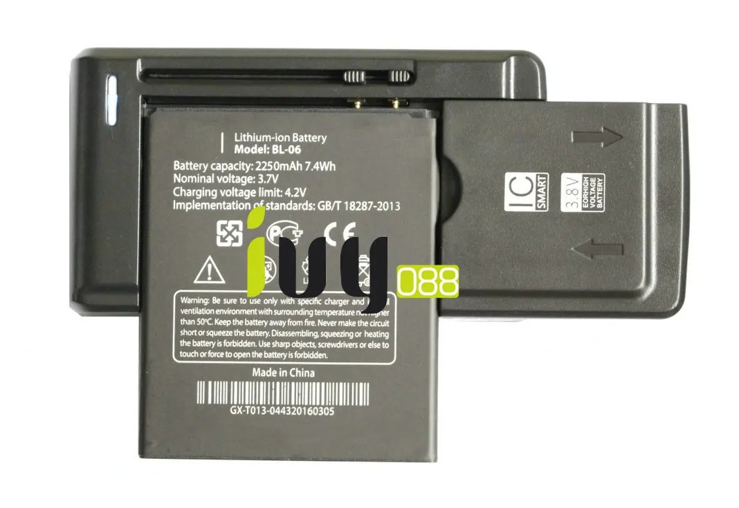 100% orijinal BL-06 BL06 BL 06 2250 mAh Pil + Evrensel USB Duvar Şarj için THL T6S T6C T6 Pro