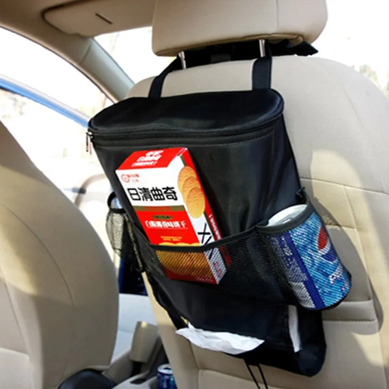 Auto Bilstol Organisatör Isolering Arbete Sundries Multi-Pocket Holder Travel Storage Bag Hanger BacksEat Organizing Väskor
