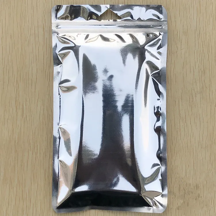 11 * 19 12 * 21.5 13 * 23 cm claro + saco de zíper de alumínio tampa do telefone móvel caso varejo zipper top poli PP OPP saco de embalagem de plástico para samsung huawei