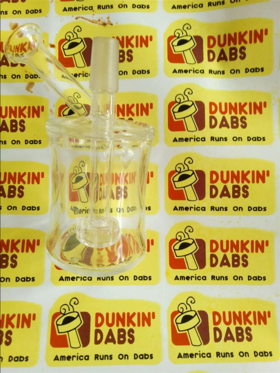 Satışa Dunkin Dabs Cam Bong Borular Cam Sigara Bongs Mini Yağ Kuleleri Cam Fıskiye Inline Percolator Su Borusu ücretsiz kargo