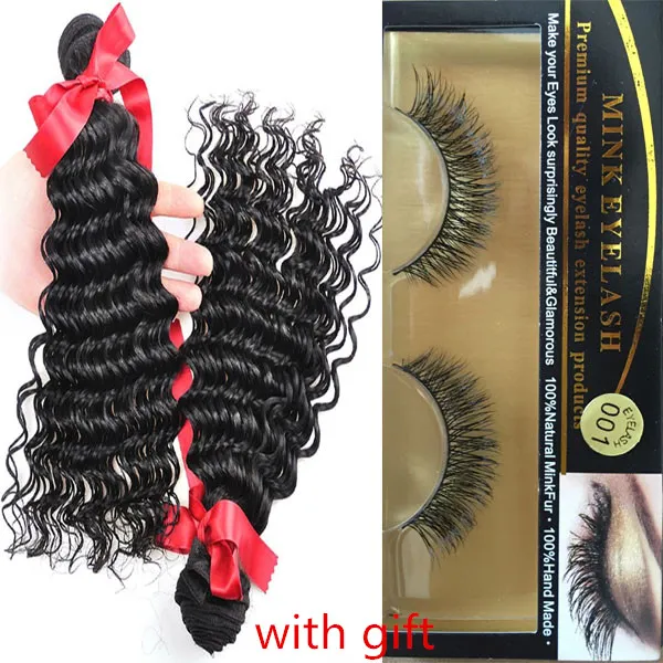 Wholesale 100% unprocessed Malaysian Brazilian Hair Loose Curly Hair 3 Bundles Weave 8A Top Brazillian Hair Extension With 3D Eyelashes