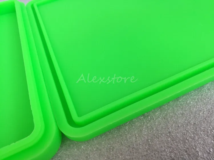 200ml Nonstick Wax Containers Silicone Box Silicon Square Container Big Wax Jars Dishes Mats Dab Dabber Tool Large Jar Vaping FDA Approved