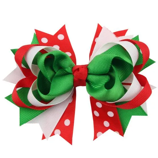 Neue Mode 13 Stile Weihnachtsschmuck Bowknot Haarnadel Kopfschmuck Haarnadel Weihnachten Schneeflocke Bogen Haarspange Kostenloser Versand