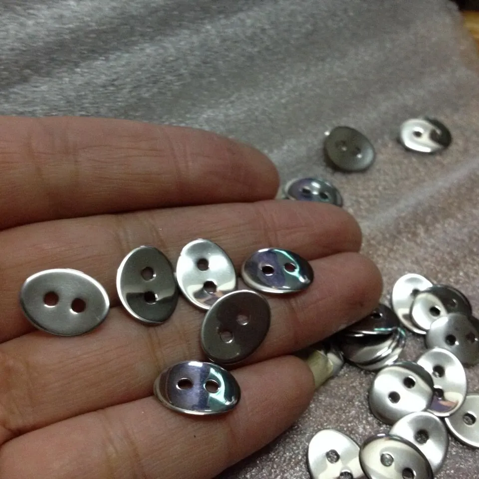 New wholesale Silver 2 holes Sheet Oval charms connector stainless steel Fashion Spacers Jewelry Finding & Components On sale