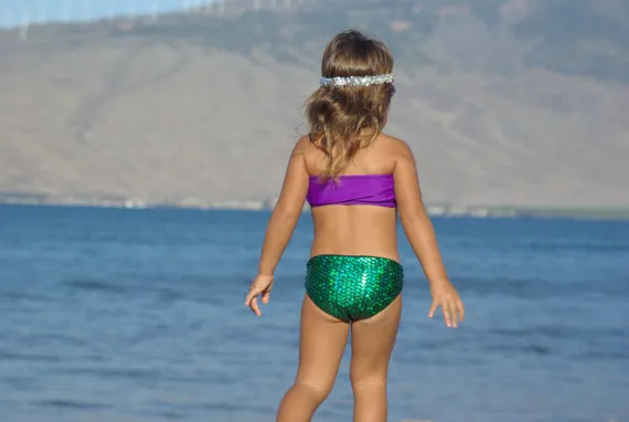 Gogokids Costume Piscina Bambina, Costume Da Bagno Rosa Increspato, Asciugatura Rapida Per La Spiaggia Per Bambina : Amazon.it: Moda