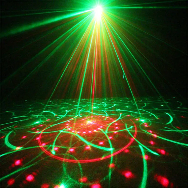 Mini 5 Len 80 RGB Red Green Blue Patterns Projector Laser Equipment Light 3W Blue LED Mixing Effect DJ KTV Show Holiday Stage Lighting 80RGB