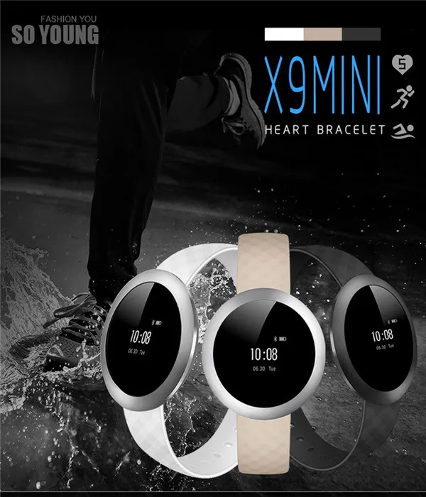 Bluetooth Smart Watch New X9 Mini Bluetooth Smart Watch Health Wrist Bracelet Heart Rate Monitor Android Smart Watch Bluetooth Bra1261353