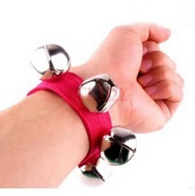 Pulsera para hacer ruido en fiesta de carnaval, campanas de percusión, juguetes educativos para bebés, cascabeles de baile para adultos, niños, accesorios de vacaciones, regalo