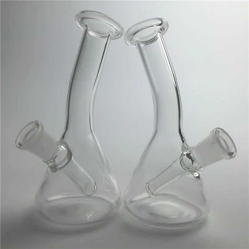 Nieuwe aankomst 4.3 inch Mini Olie Rig Glass Water Pijpen Bongs met 10mm Vrouwelijke Joint Clear Dikke Heady Bong Small DAB Rigs