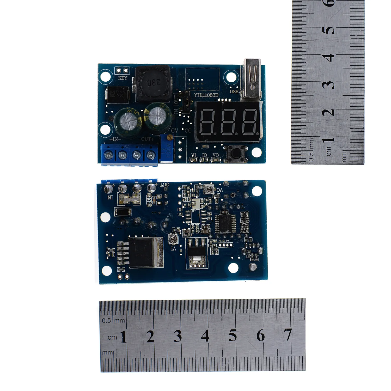 LED-Voltmeter LM2596 DC Voeding Passen Converter Step-Down Module + USB B00295