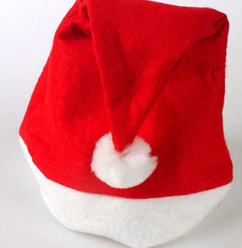 DHL Livraison gratuite Nouveau Noël Cosplay Chapeaux Épais Ultra Doux En Peluche Chapeau De Père Noël 26 * 35cm Adultes Mignons Casquette De Noël Fournitures De Noël 300