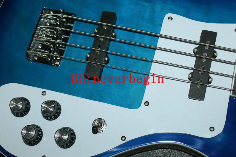 Electric Bass Guitar 4 String Bass, Blue Colors, Freedom Of Choice