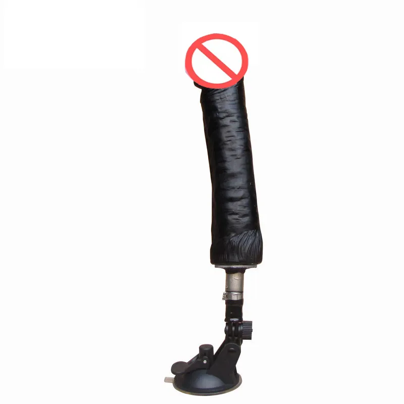 2016 Nuevo enorme consolador suave masturbación femenina accesorios de la máquina sexual realista gran consolador negro (26*5,5 cm) juguetes sexuales para mujer