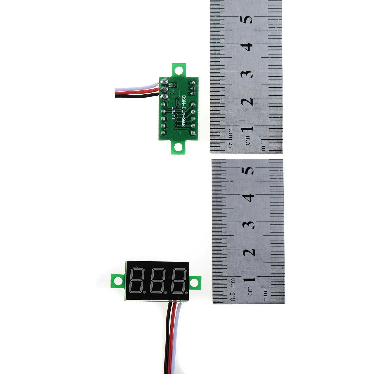 Display LED blu Mini DC 0.1-30V Pannello voltmetro tensione digitale Moto B00258