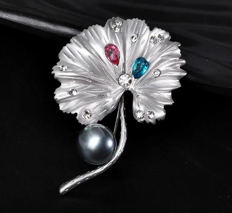 Vintage sieraden broche pin zilveren goud-plaat legering kristal parel broach corsage voor kostuum feestjurk pin bruids bruiloft uitnodiging geschenk