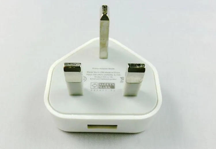 Красочный 3Pin Великобритания Подключите зарядного устройство 0.6A Single USB AC Power Travel адаптер для Samsung S7 Краю и другой 50шт телефона + DHL 