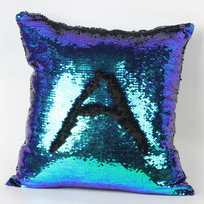 Double Sequin Pillow Case cover Glamour Square Pillow Case Cushion Cover Home Sofa Car Decor Mermaid Christmas Pillow Covers