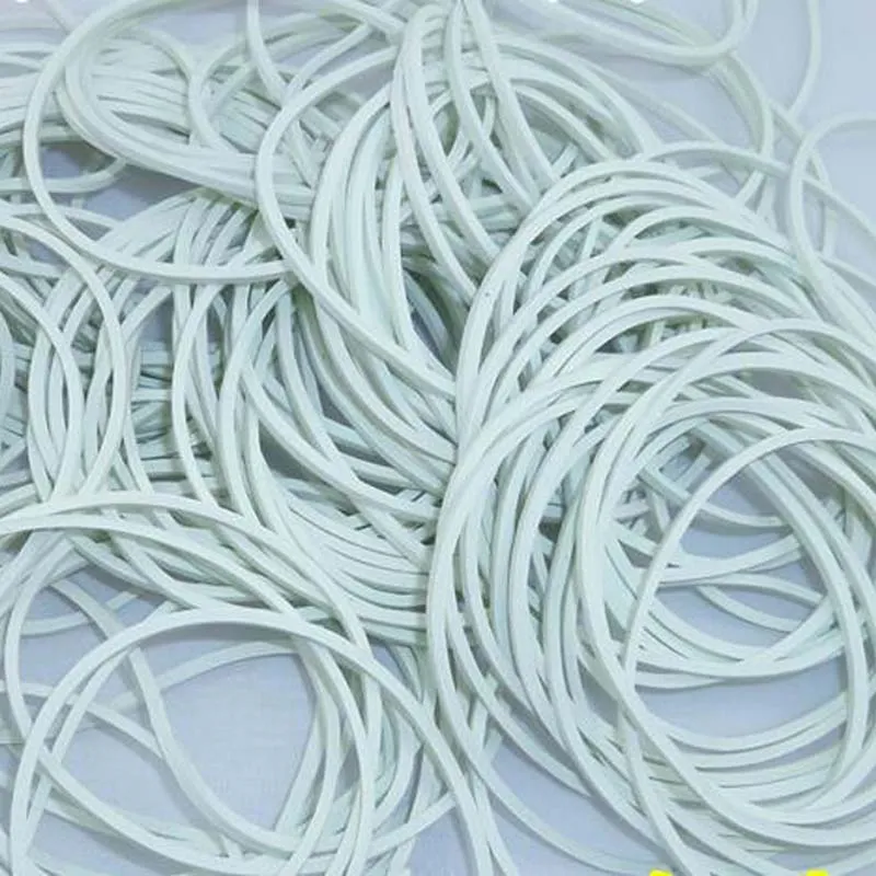 High Quality /Pack 50mm White Color Rubber Band Strong Elastic Band School Office Supplies Papelaria