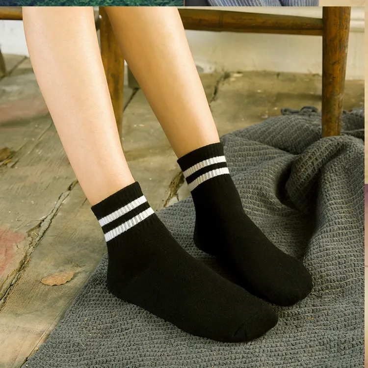 New Preppy Style Cotton Socks Strip Casual Women Socks Multi Color Lady Socks Korea Japanese Style Socks 