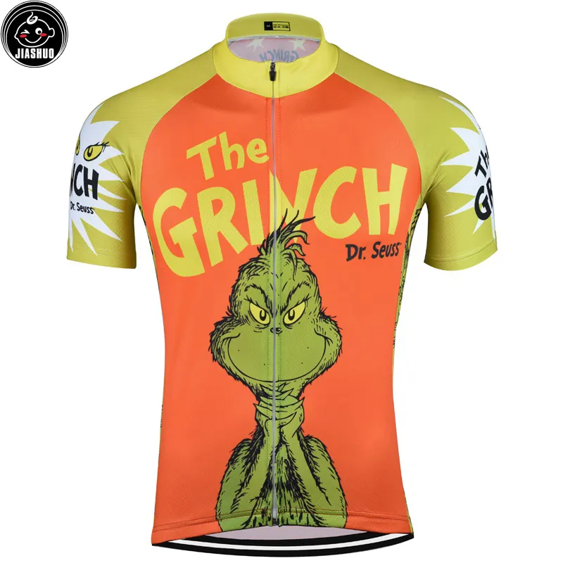 Cartoon Grappige Klassieke Mountain Road Race Bike Team Pro Cycling Jersey / Shirts Tops Kleding Ademend Aangepaste Jiashuo