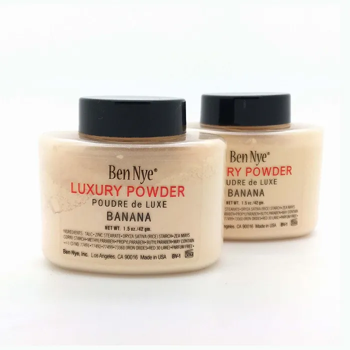 速い!!ベンニーの高級パウダー42g新しい自然の顔の緩い粉の防水栄養価の高いバナナブライトン