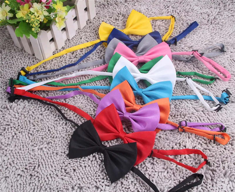 Dog Apparel Dogs Tie Adjustable Pet Grooming Accessories Rabbit Cat Bow Ties Solid Pets Bowtie Puppy Lovely Decoration Product IC597