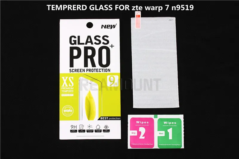 kvalitet Real 9H 2,5D Ultra tunna tempererat glasskärmskydd för ZTE Warp 7 N9519 Skyddsfilm