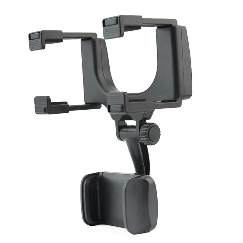 Support de montage automatique de rétroviseur GPS de voiture réglable Support de téléphone portable pour iPhone X876 Plus Samsung Huawei Universal Ph9110337