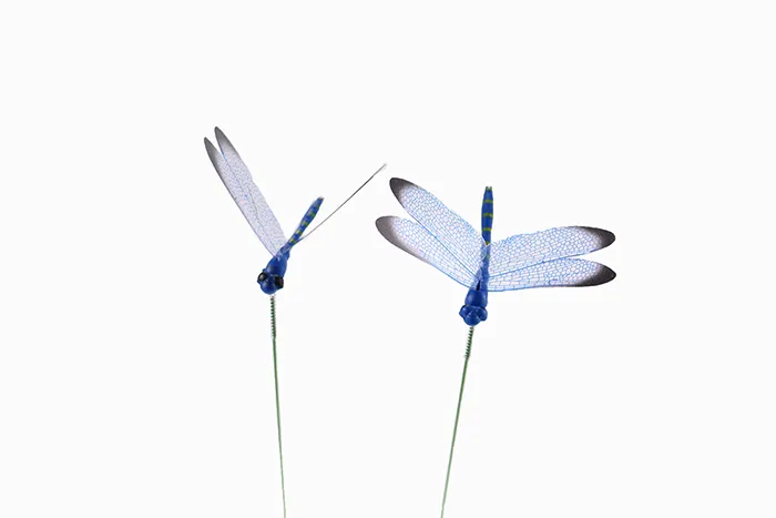 -pack färgglada dragonfly insatser för trädgård dekoration parti leveranser utomhus heminredning falska insekter