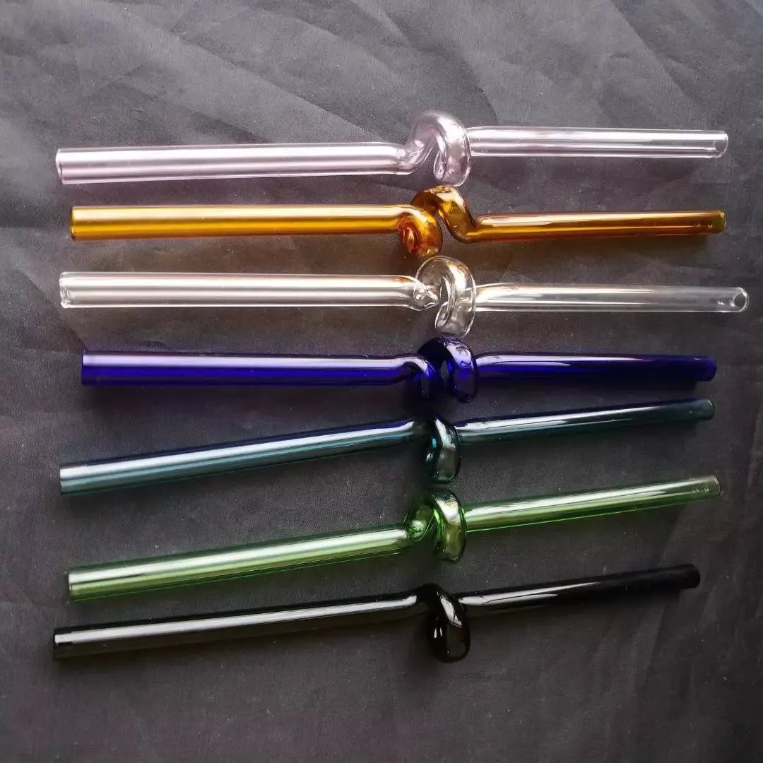 New spiral straw glass accessories Wholesale Glass Bongs Oil Burner Glass Water Pipes Smoke Pipe Accessories